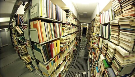 Vilniaus universiteto bibliotekoje saugomas vertingų knygų lobynas. 