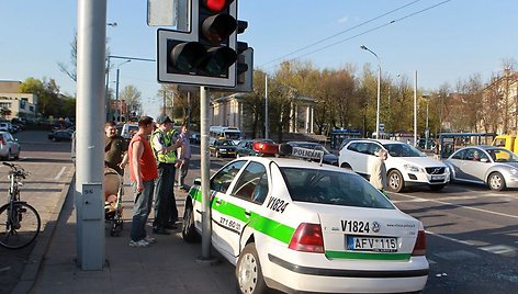 Avarija Kalvarijų ir Žalgirio g. sankryžoje 