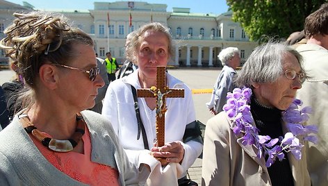 Drąsiaus Kedžio šalininkų minia Vilniuje susirinko į „Teisingumo eiseną“