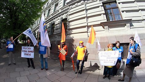 Piketas prie ūkio ministerijos