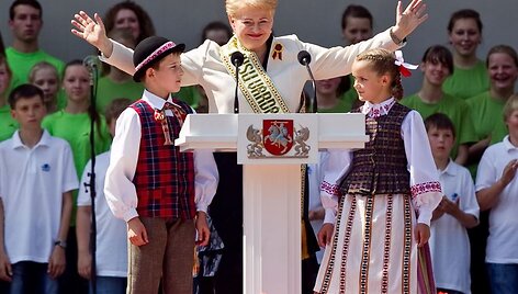 Valstybės dienos minėjimo akimirka.