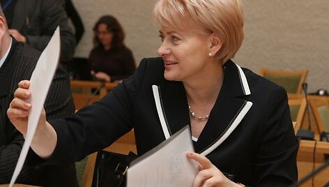 Eurokomisarė Dalia Grybauskaitė pateikė parei&scaron;kinius dokumentus Vyriausiajai rinkimų komisijai