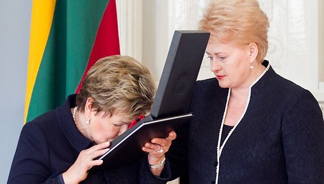 Naina Jelcina ir Dalia Grybauskaitė