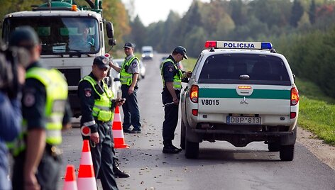 Vilniaus policijos akcija Čekoni&scaron;kėse