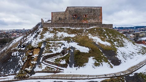 Gedimino kalno pietrytiniame šlaite užfiksuota nauja nuošliauža.