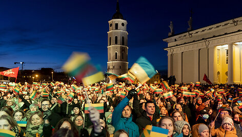 Vienybės ir solidarumo su Ukraina akcija &bdquo;Laisvė &scaron;viečia&ldquo; 