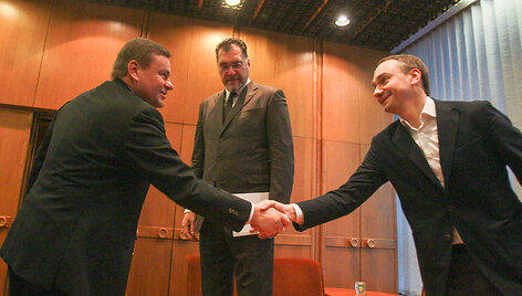 Vydas Gedvilas, Arvydas Sabonis ir Mindaugas Balčiūnas