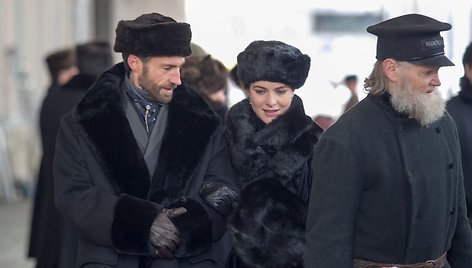 Filmo „Ana Karenina“ filmavimo akimirka