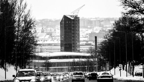 Sniegu nuklotas Vilnius.