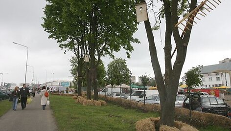 Ūkininkų prekyvietėje galima įsigyti visą būtiniausių prekių krep&scaron;elį - pieno produktų, duonos, pyragų, daržovių, vaisių, mėsos, medaus ir pana&scaron;ių gėrybių.