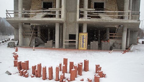 &Scaron;alia Žalgirio stadiono statomi &bdquo;Maskvos namai&ldquo;
