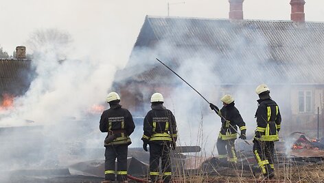 Įvykio vietoje Vilniaus rajone
