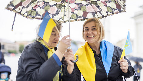 Katedros aik&scaron;tėje vyko Ukrainos palaikymo akcija