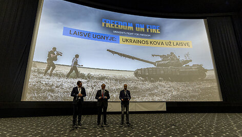 Filmo &bdquo;Laisvė ugnyje: Ukrainos kova už laisvę&ldquo; premjera