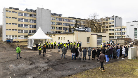 Vilniaus miesto klinikinės ligoninės&nbsp;naujo bloko statybų pradžia