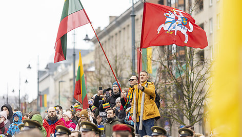 Kovo 11-osios proga, Baltijos valstybių vėliavų pakėlimo ceremonija