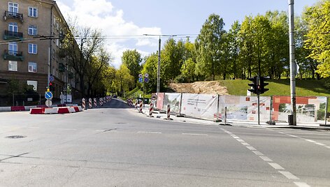 Tauro ir Pamėnkalnio gatvių sankryža 