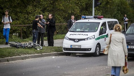 Įvykio vietoje Vilniuje, Ozo g.