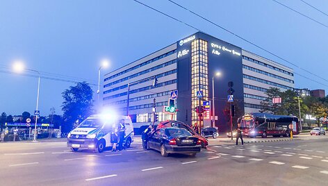 Dariaus ir Girėno gatvėje susidūrė du automobiliai