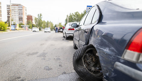 Vilniuje L. Asanavičiūtės g. įvyko masinė avarija