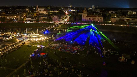 Didžiausias Lietuvoje lazerių šou „FUTURE VILNIUS“