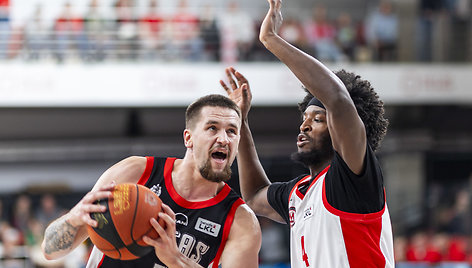 LKl rungtynės: Vilniaus „Rytas“ - Mažeikių „M Basket Dalamode“. Margiris Normantas