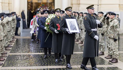 Pulkininko J. Vitkaus-Kazimieraičio laidotuvių ceremonija
