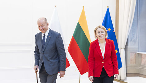Lenkijos ambasadorius Lietuvoje Konstanty Radziwiłł susitiko su  Lietuvos užsienio reikalų viceministre Jovita Neliup&scaron;iene