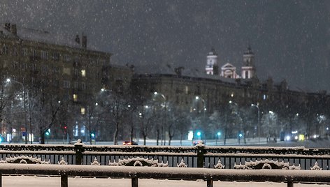 Vilniuje apsilankė pasakiško grožio žiema