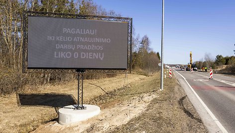 A14 kelio ruožo nuo Molėtų iki Utenos remonto pradžia