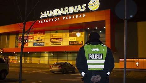 Vilniuje evakuotas prekybos centras „Mandarinas“