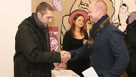 Vilmanto Marcinkevičiaus inicijuoto konkurso, siekiančio padėti jauniesiems talentams, finalo susirinko pasižiūrėti jį palaikantys svečiai.