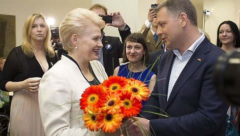 Dalia Grybauskaitė ir Eligijus Masiulis