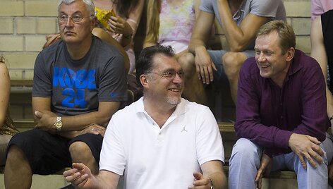 Jonas Kazlauskas, Arvydas Sabonis ir &Scaron;arūnas Birutis
