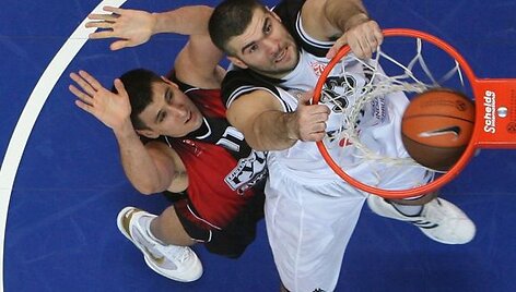 Vilniaus &bdquo;Lietuvos rytas&ldquo; savo aik&scaron;telėje žaidžia ketvirtojo Eurolygos turo rungtynes su Belgrado &bdquo;Partizan&ldquo; krep&scaron;ininkais.