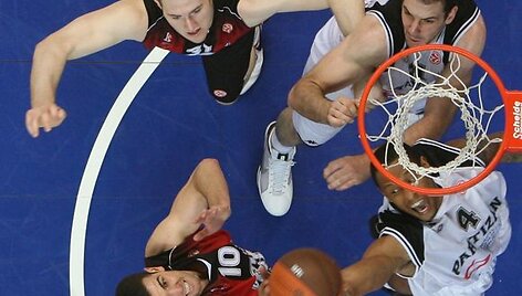 Vilniaus &bdquo;Lietuvos rytas&ldquo; savo aik&scaron;telėje žaidžia ketvirtojo Eurolygos turo rungtynes su Belgrado &bdquo;Partizan&ldquo; krep&scaron;ininkais.