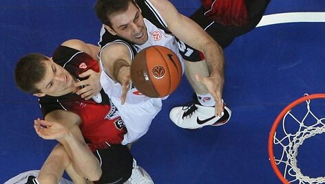 Vilniaus &bdquo;Lietuvos rytas&ldquo; savo aik&scaron;telėje žaidžia ketvirtojo Eurolygos turo rungtynes su Belgrado &bdquo;Partizan&ldquo; krep&scaron;ininkais.
