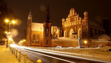 Žiemi&scaron;ka naktis Vilniuje