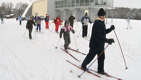 &bdquo;Snaigės žygio&ldquo; organizatorių teigimu, slidinėjimo esmė yra ne pasivaržyti, o pasigrožėti gamta.