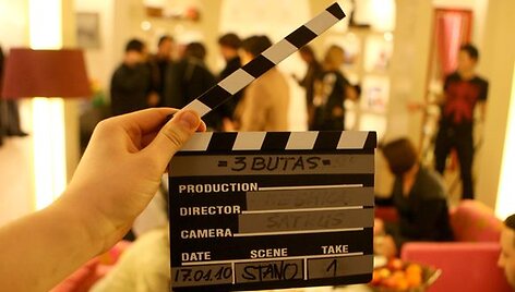Laidos ,,3-ias butas" filmavimo akimirka