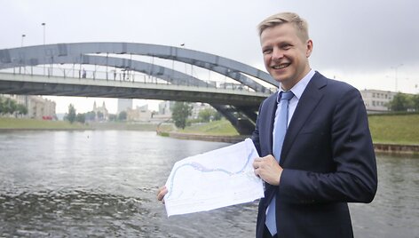 Remigijus &Scaron;ima&scaron;ius pristatė Neries krantinės modernizavimo projektą