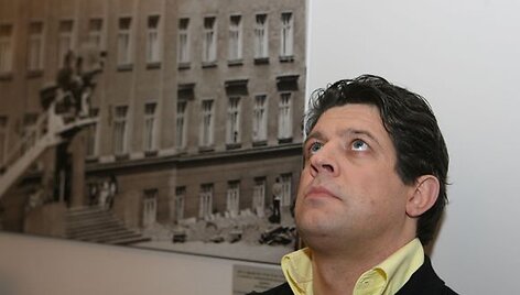Gaudentas Janu&scaron;as prie&scaron; pasirodymą