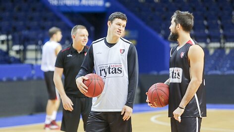 &bdquo;Lietuvos ryto&ldquo; klubo treniruotė prie&scaron; rungtynes su &bdquo;Avtodor&ldquo;