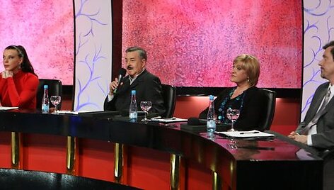 Muzikinio projekto &bdquo;Žvaigždžių duetai&ldquo; akimirka