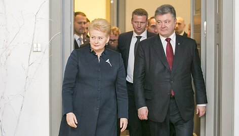 Galia Grybauskaitė ir Petro Poro&scaron;enka