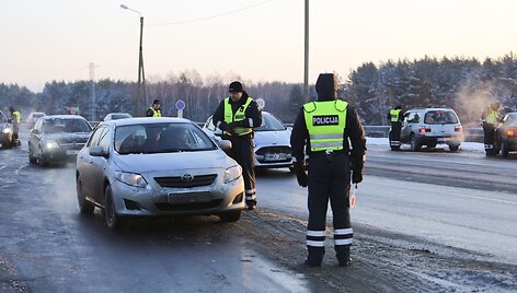 Sausio 2 d. rytinis reidas Vilniuje prie&scaron; neblaivius vairuotojus