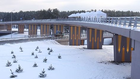 Iškilmingos ceremonijos metu atidaryta pirmoji Vilniaus vakarinio aplinkkelio atkarpa.