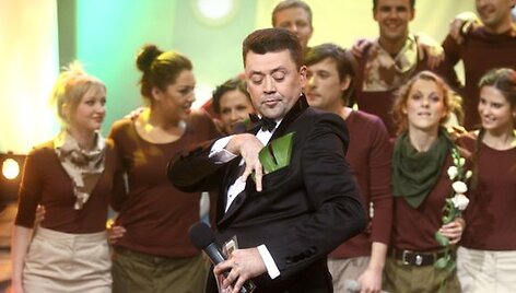 Laidos filmavimo akimirka