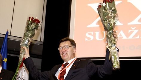 Socialdemokratų partijos suvažiavimo akimirka