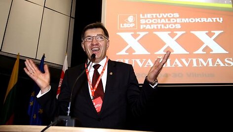 Socialdemokratų partijos suvažiavimo akimirka